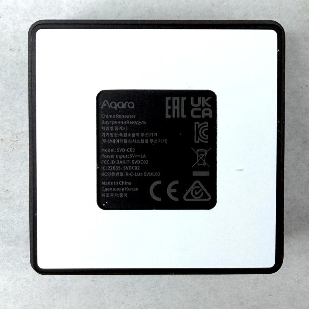 Aqara Smart Video Doorbell G4 Chime-Repeater SVD-C02 / Unused / Open Box
